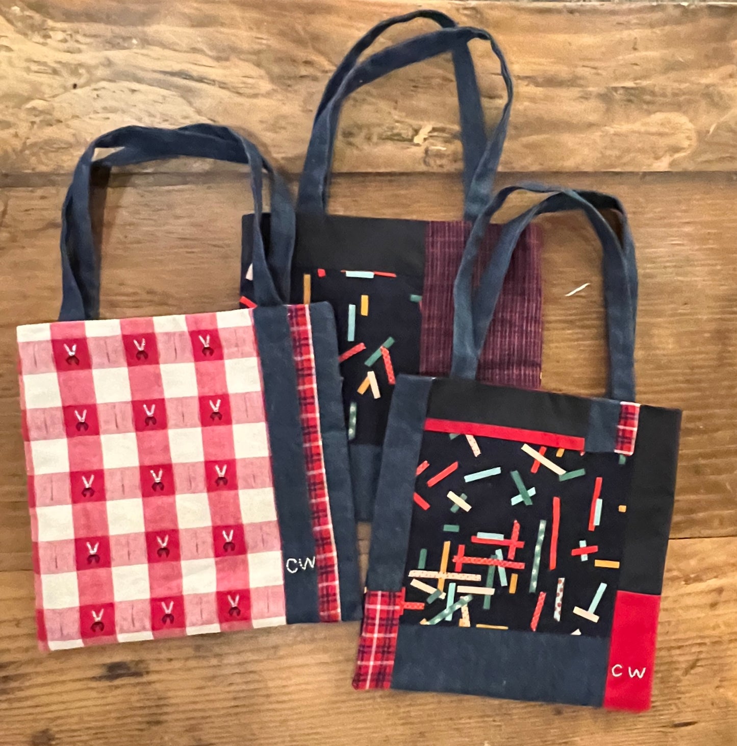 Patchwork totes