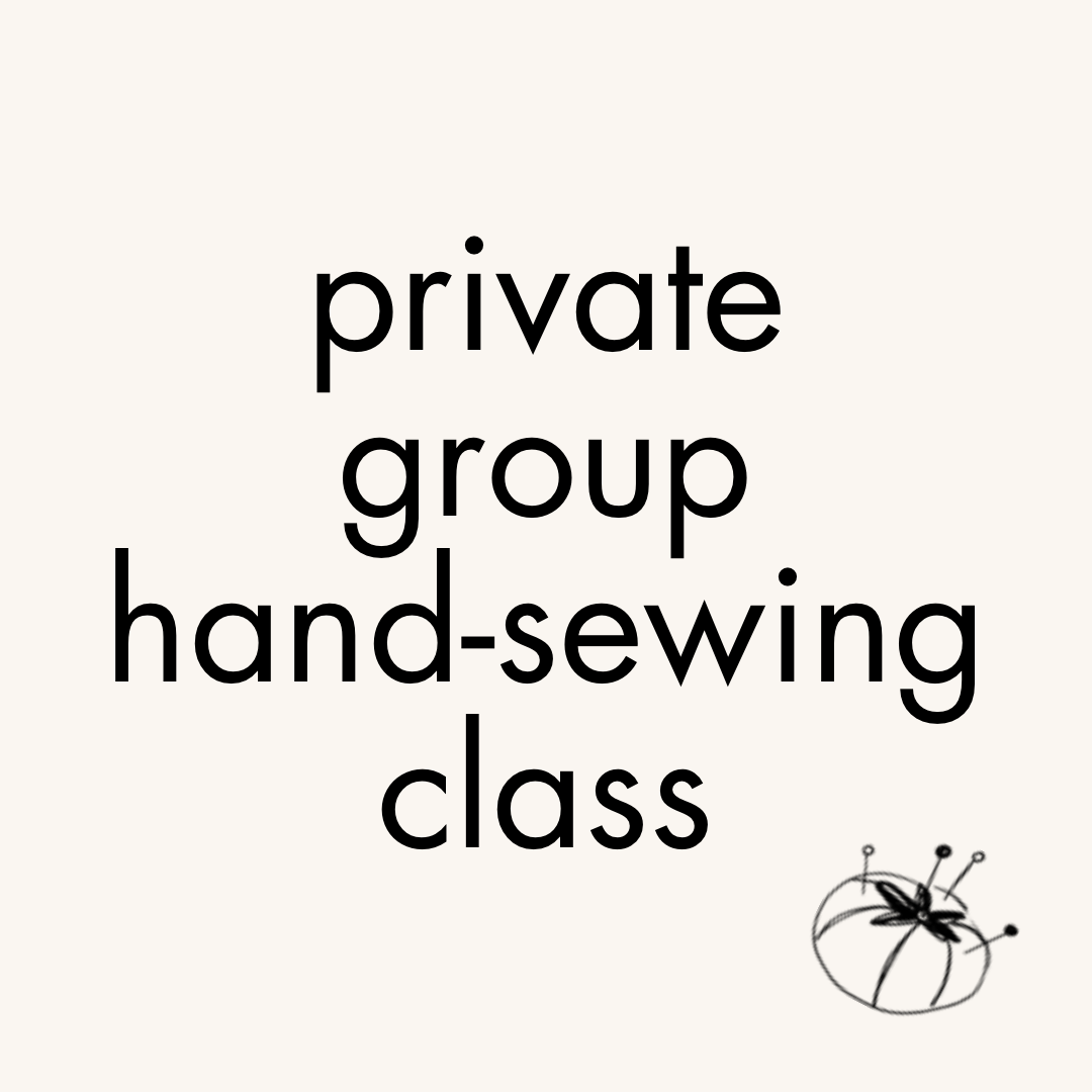 Private group sewing class