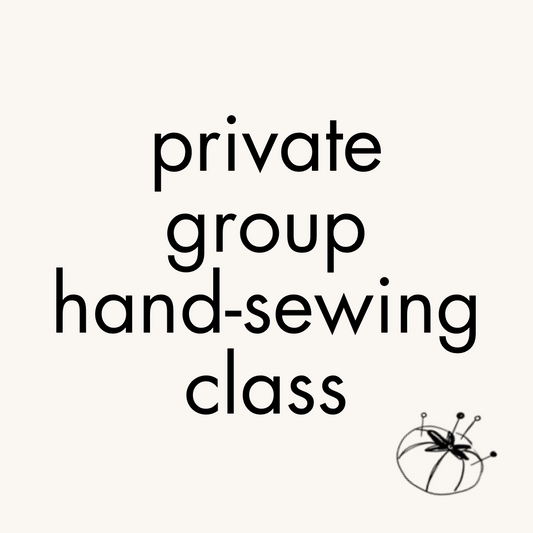 Private group sewing class