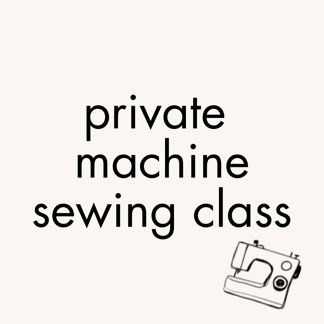 Private sewing machine class