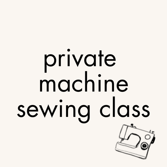 Private sewing machine class