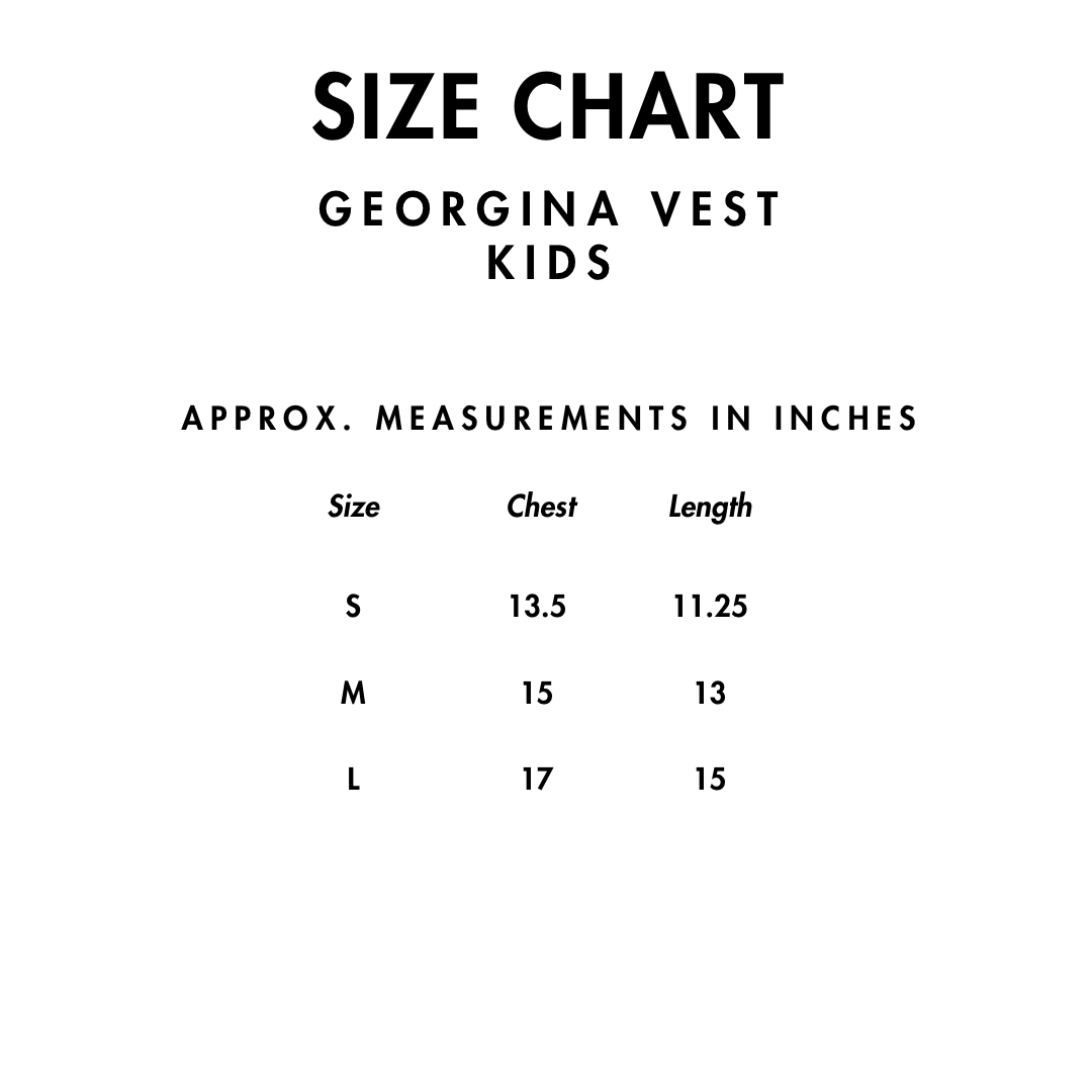 Georgina vest - children’s sizes