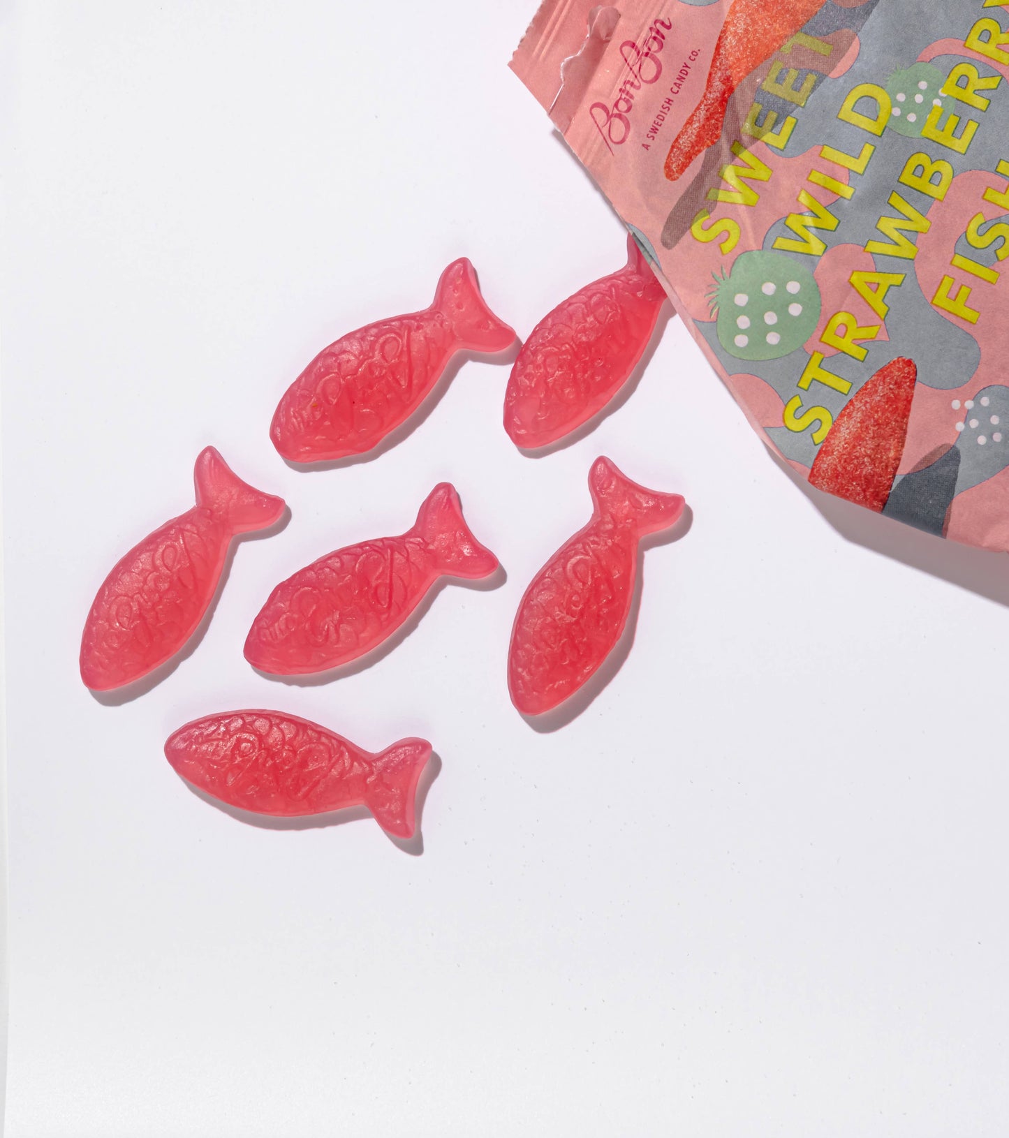 Sweet Wild Strawberry Fish - Swedish Candy 5.2oz (150g)