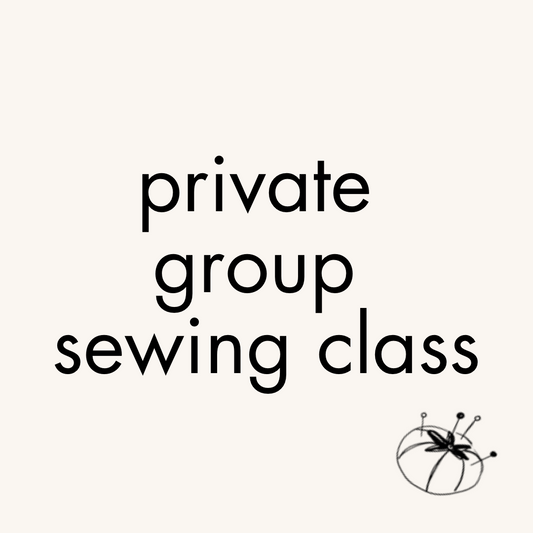 Private group sewing class