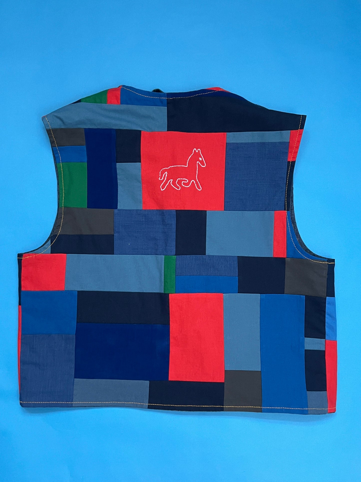 Lunar New Year Horse Patchwork Vest