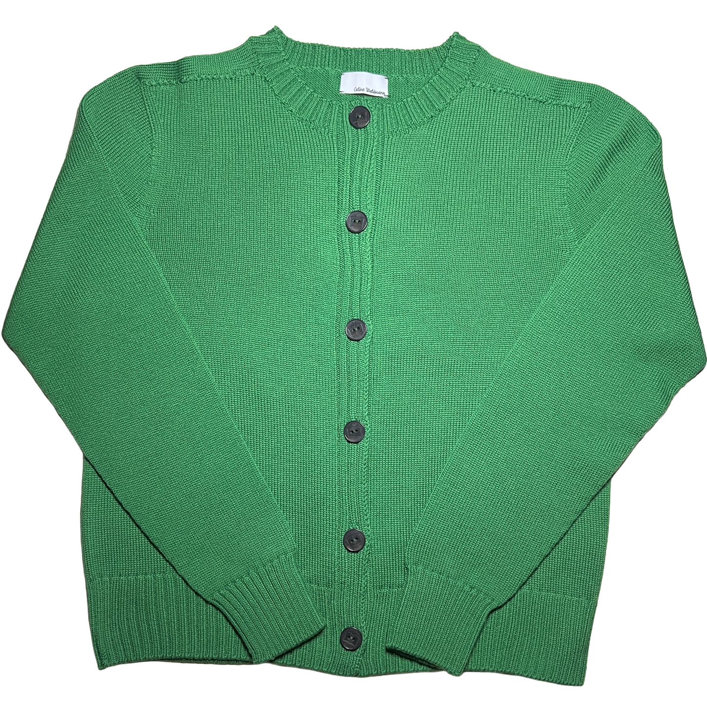Franny Cardigan in Grass Green