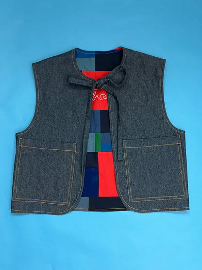 Lunar New Year Horse Patchwork Vest