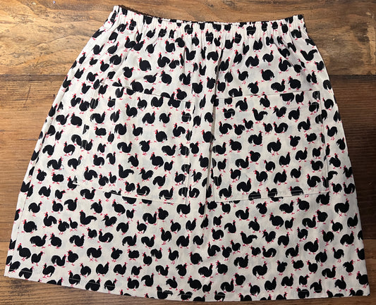 Rooster Print Skirt
