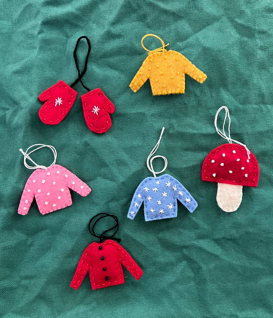 Felt ornaments
