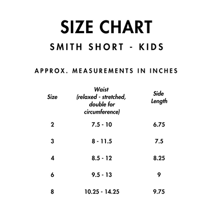 Smith Shorts - children’s sizes