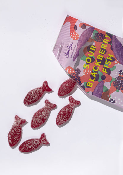 Sour Blackberry Fish - Swedish Candy 5.2oz (150g)